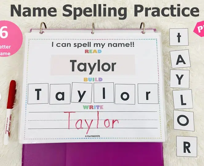 Editable Tracing Name Book