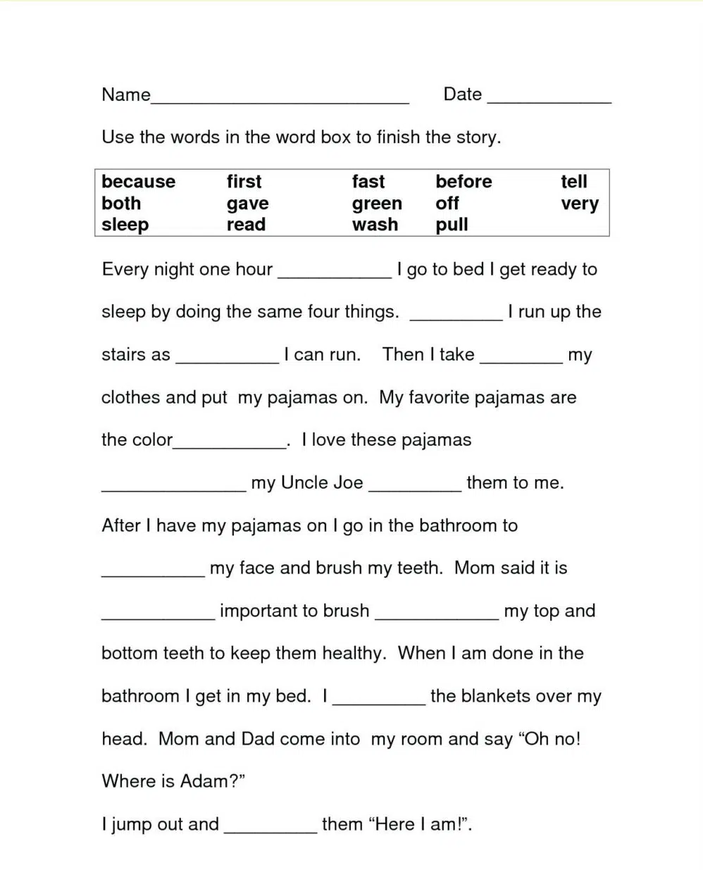 6th Grade Reading Comprehension Fill The Blank 6th Grade Reading Comprehension Fill The Blank