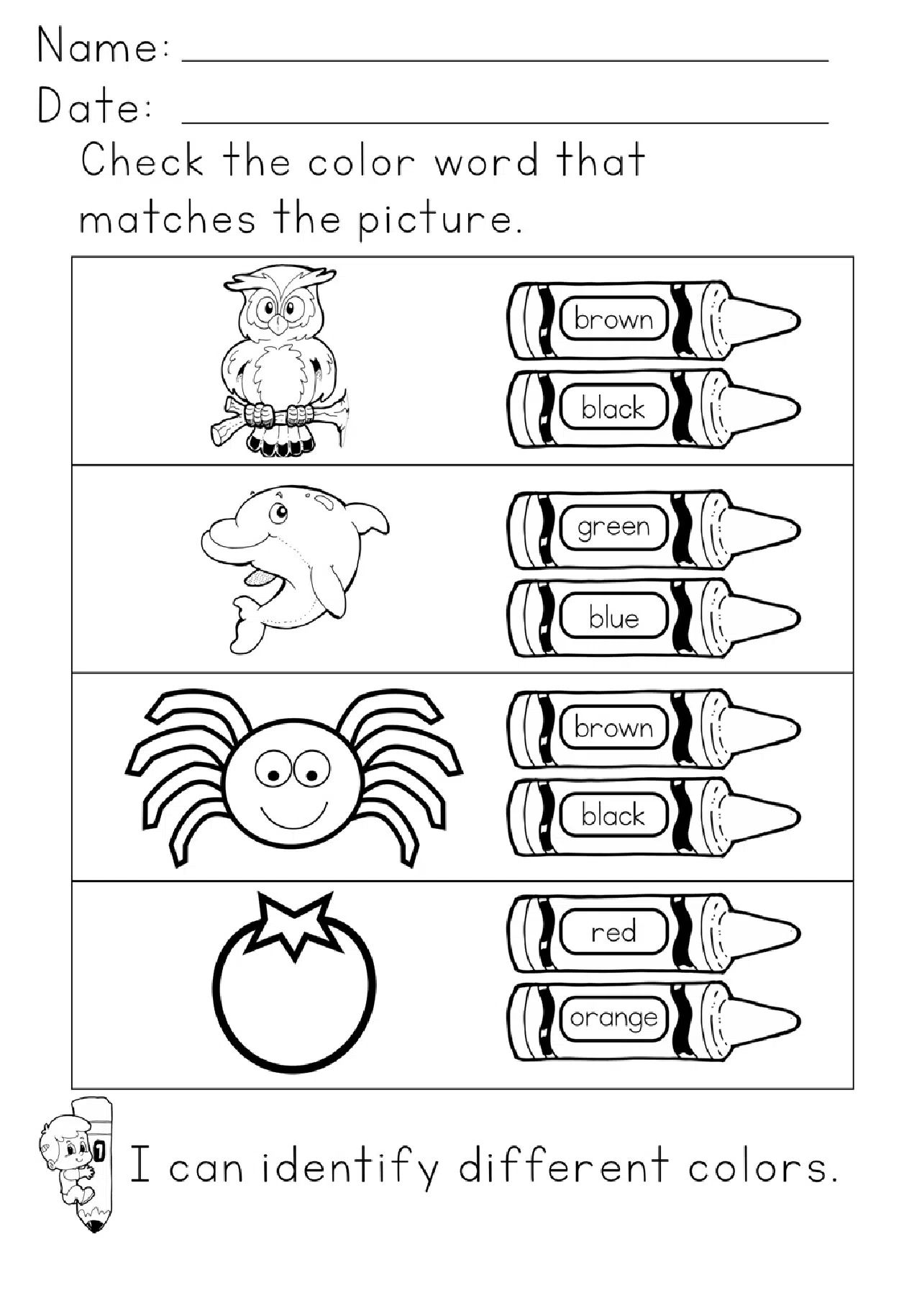 Learning Colors Printables Learning Colors Printables