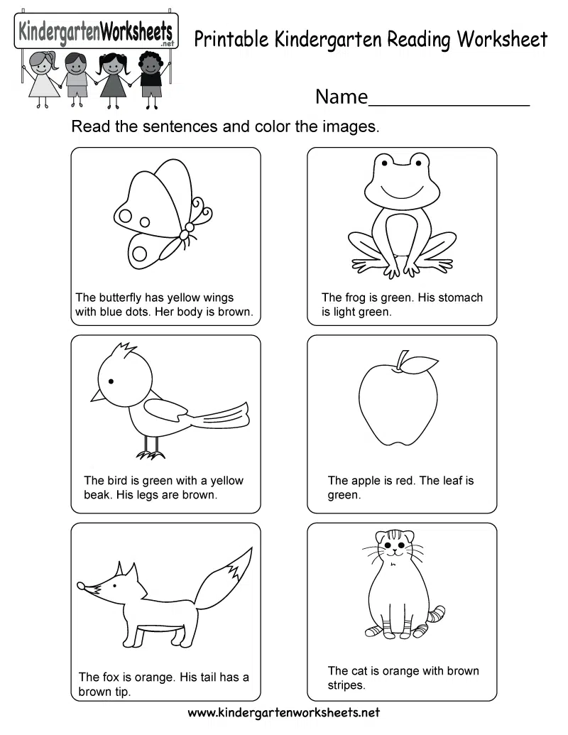 Literacy Worksheets Kindergarten