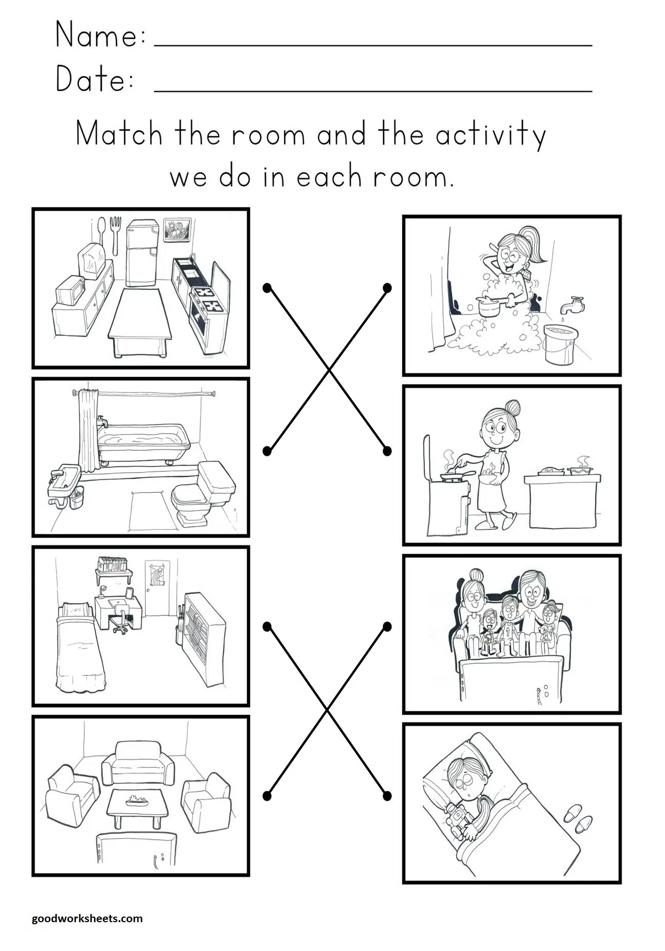 Rooms And Activity Worksheets Anwer Key Rooms And Activity Worksheets Anwer Key