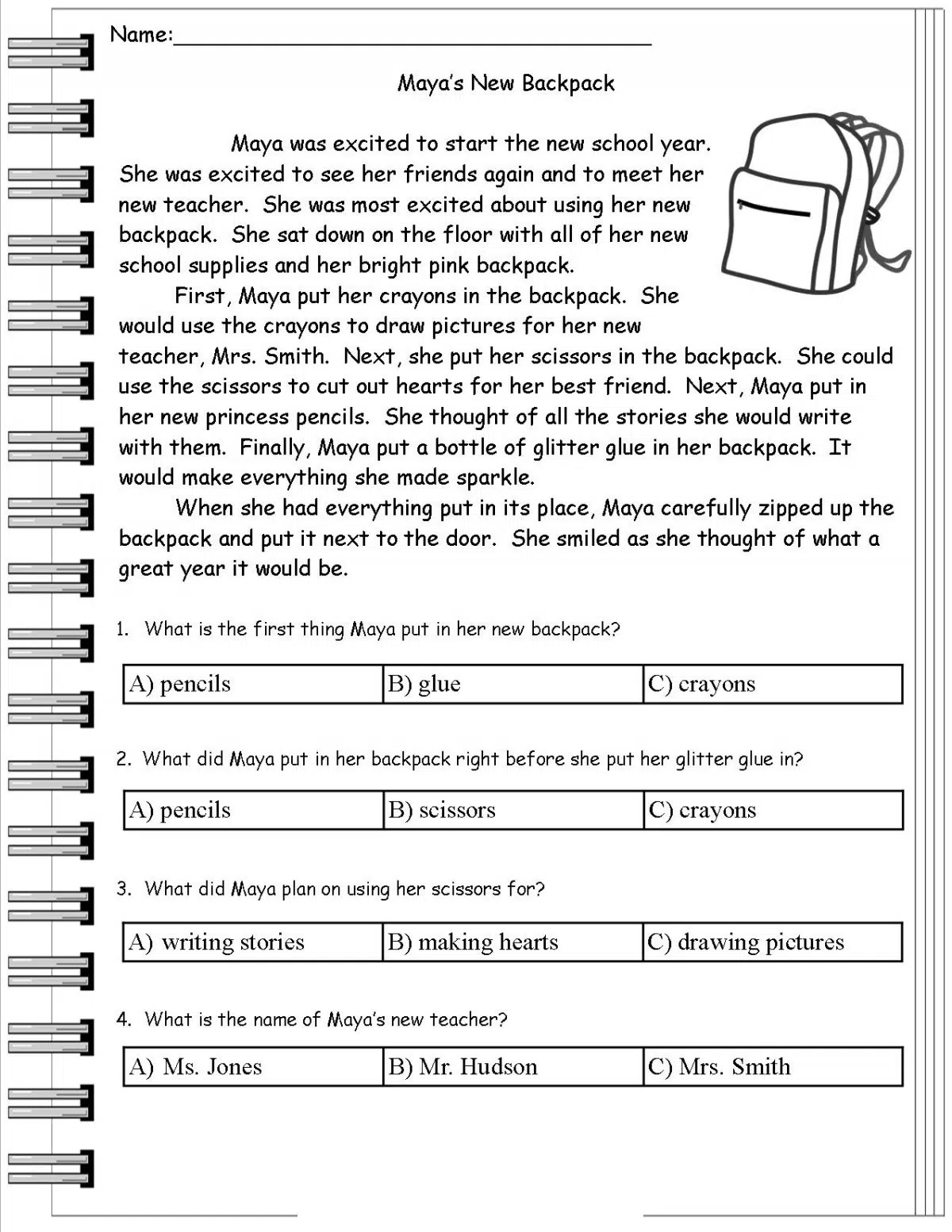 Simple Reading Comprehension Lesson Plan 6th Grade Simple Reading Comprehension Lesson Plan 6th Grade