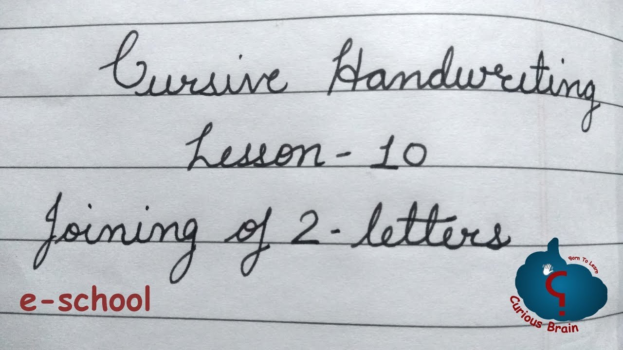 Cursive Handwriting Lesson