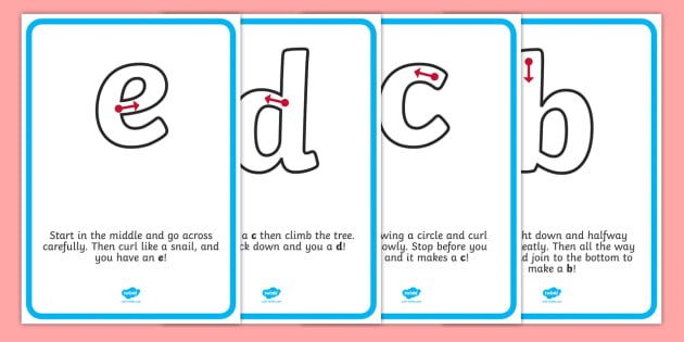 Letter Formation Sen Worksheets