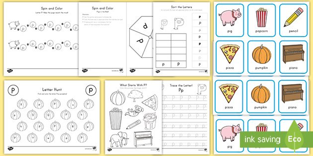 Letter P Activity Pack