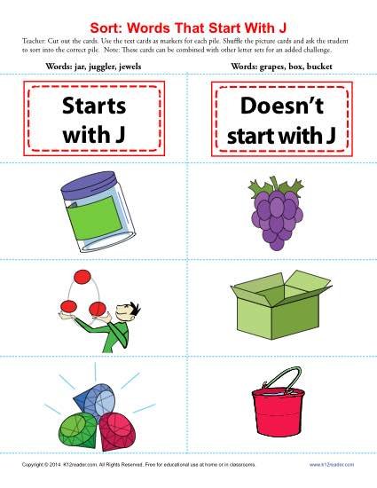 Words Starting With J