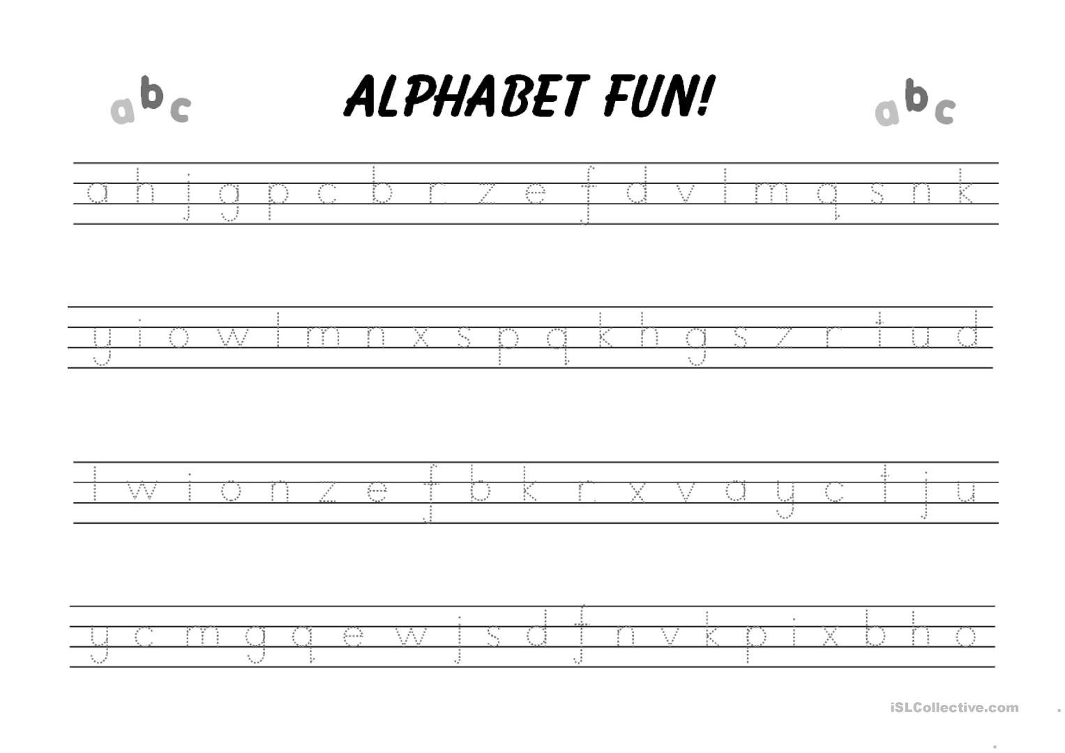 Alphabet Writing Practice