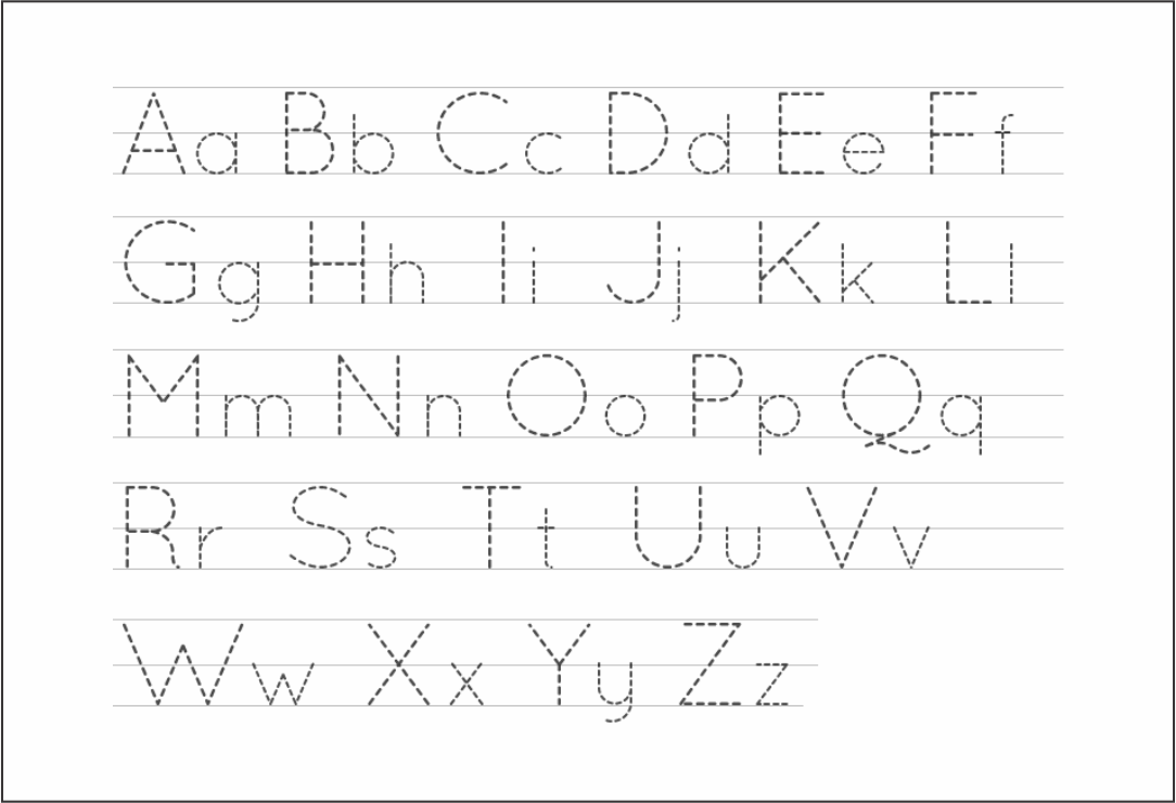 Best Free Printable Alphabet Tracing Letters