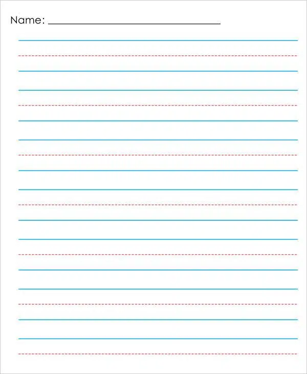 Printable Kindergarten Writing Paper Worksheets - GoodWorksheets