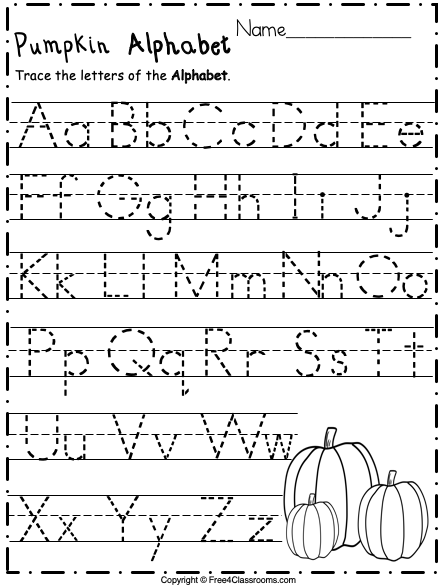 Free Alphabet Trace Letters For Pre Free Alphabet Trace Letters For Pre