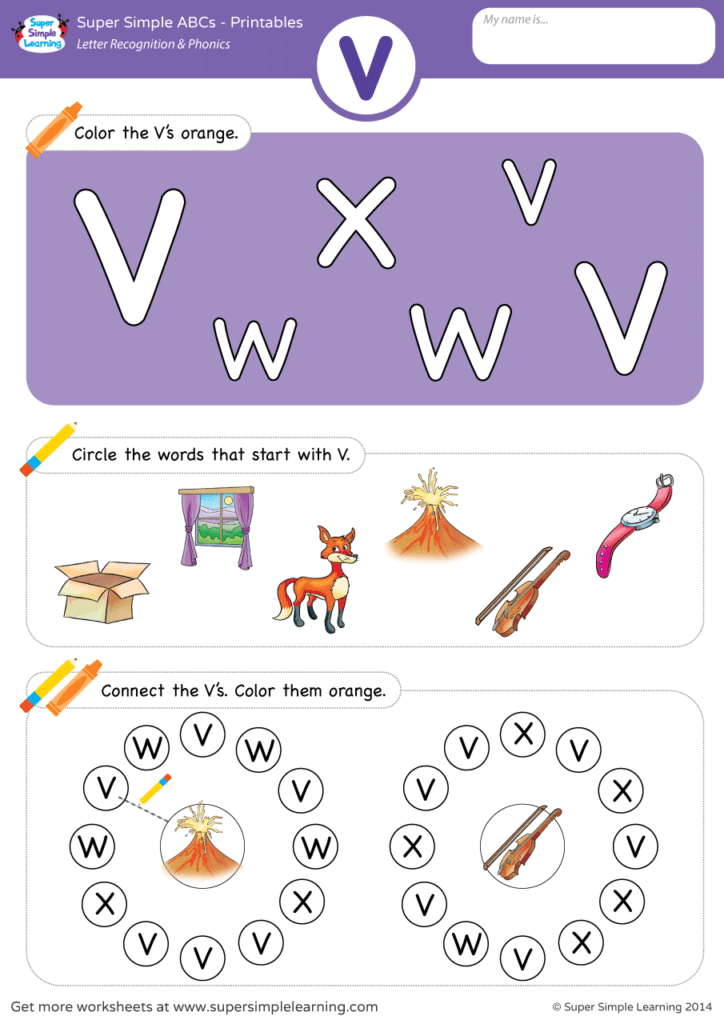 Letter Recognition Phonics Worksheet