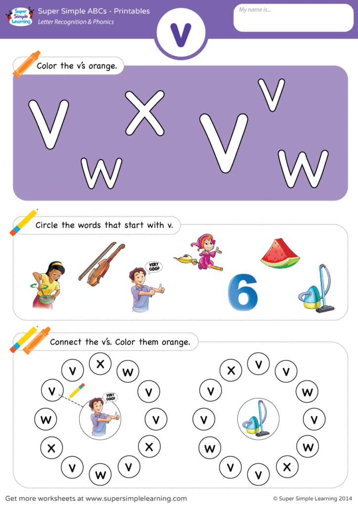 Letter Recognition Phonics Worksheet