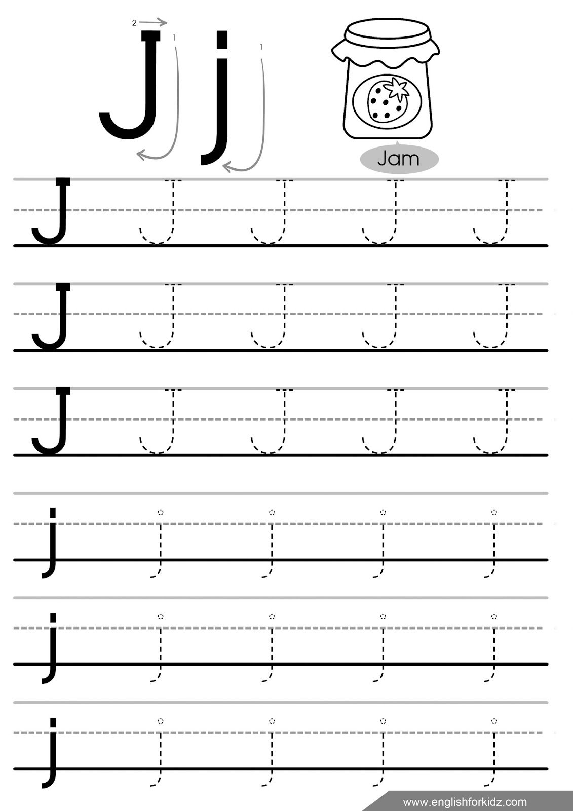 Letter Tracing Worksheets Letters A