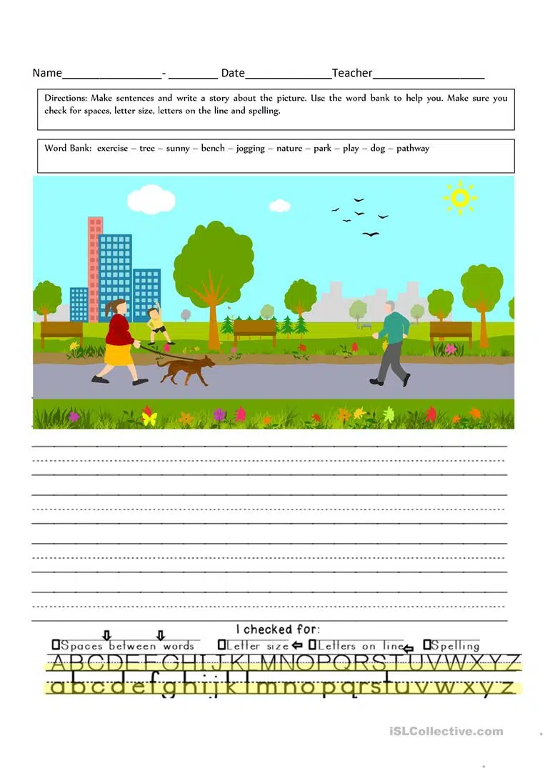 Making Sentences With Pictures Worksheets