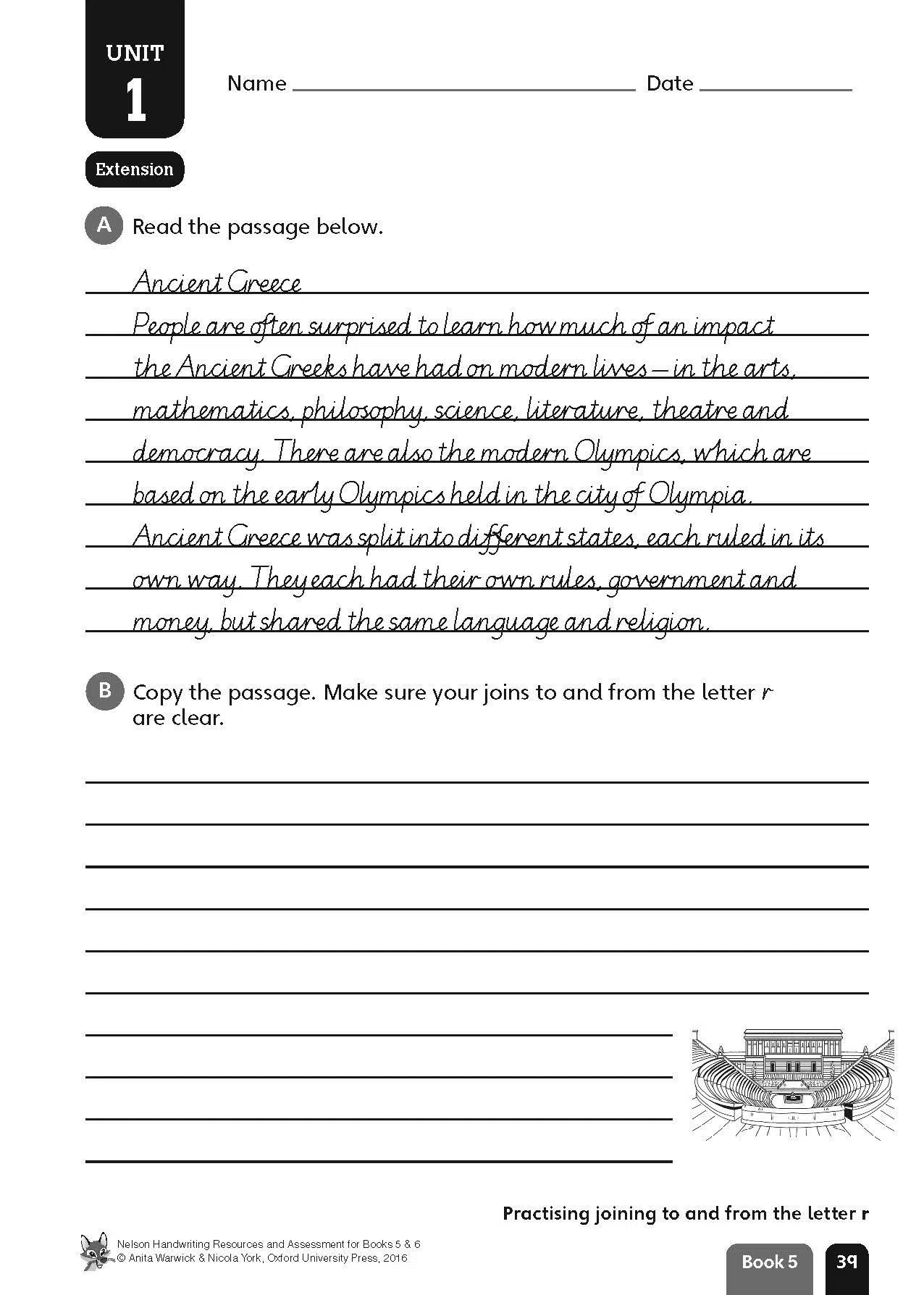 Nelson Handwriting Worksheets