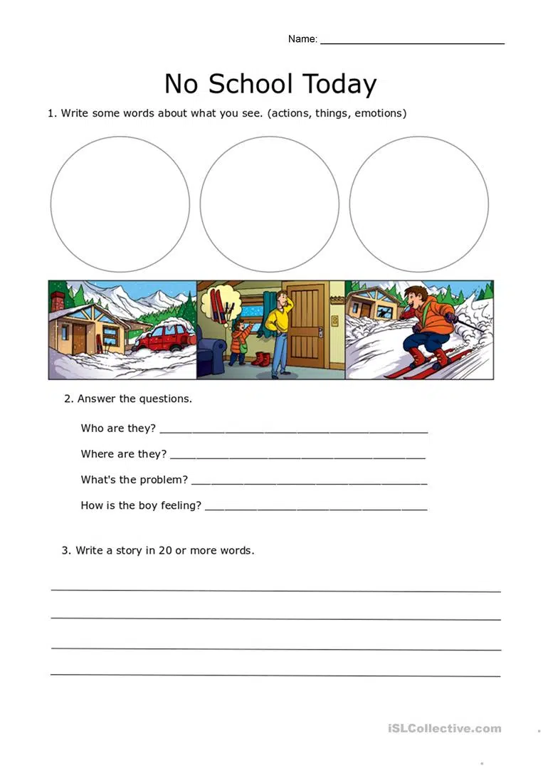 English Writing Practice Worksheets