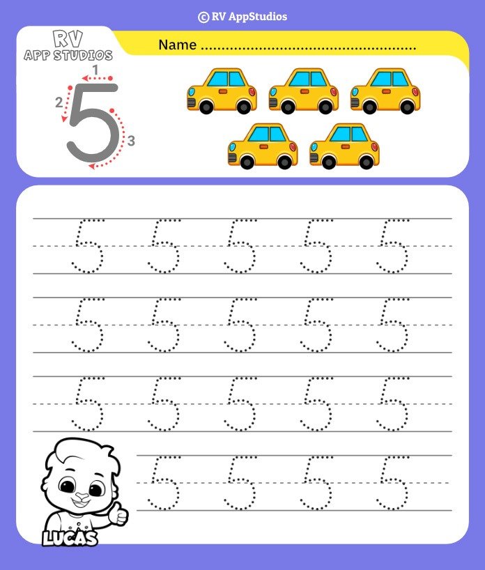 Number Tracing Worksheets Number Tracing Worksheets