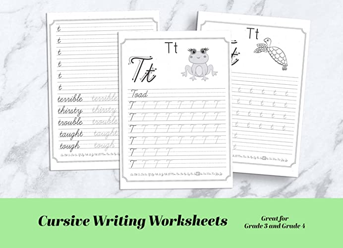 Printable Cursive Writing Practice Worksheets Pdf Lowercase And