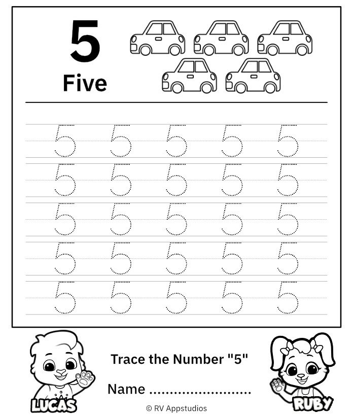 Trace Number Worksheet For Free For Kids Trace Number Worksheet For Free For Kids