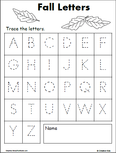 Tracing Uppercase Letters Worksheets