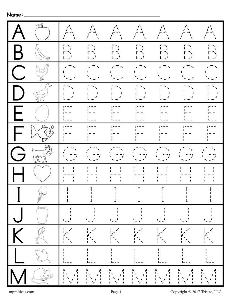 Uppercase Alphabet Letter Tracing Worksheets Supplyme Uppercase Alphabet Letter Tracing Worksheets Supplyme