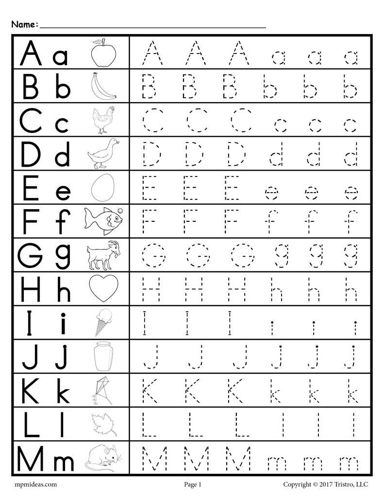 Uppercase And Lowercase Letter Tracing Worksheets Supplyme Uppercase And Lowercase Letter Tracing Worksheets Supplyme