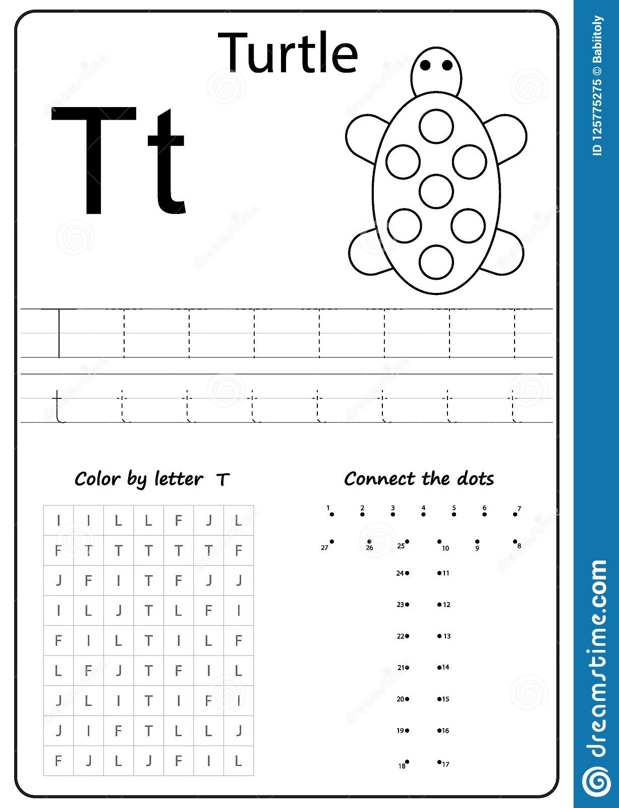 Writing Letter T Worksheet Writing A
