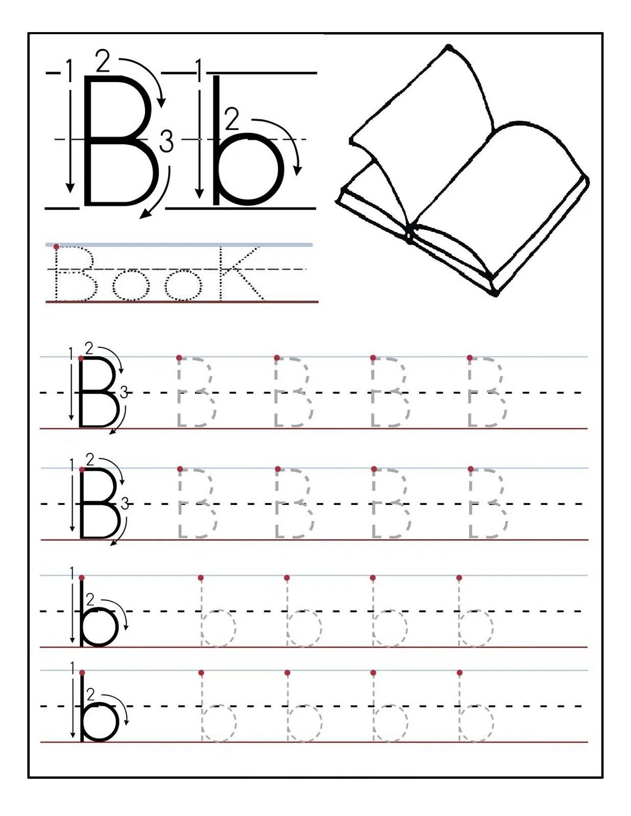 Dotted Letters For Tracing Worksheets