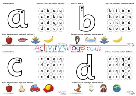 All Alphabet Learn The Letter Worksheets