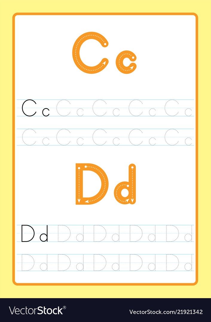 Alphabet Letters To Trace Worksheets