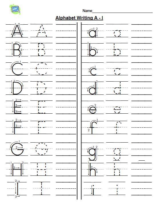 Alphabet Writing A To Z