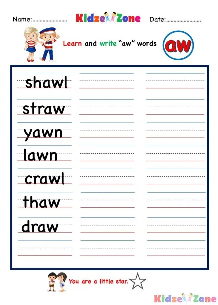 Write In Words Worksheets