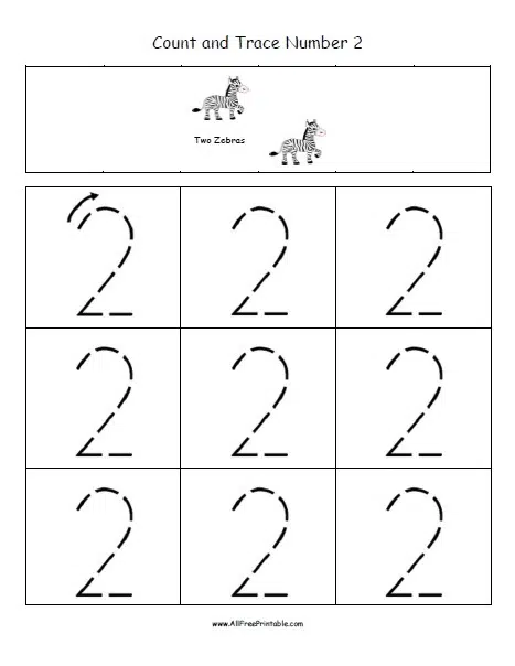 Count And Trace Number Worksheet