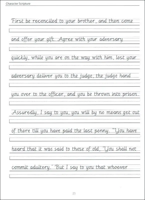 Handwriting Practice Sentences Worksheets