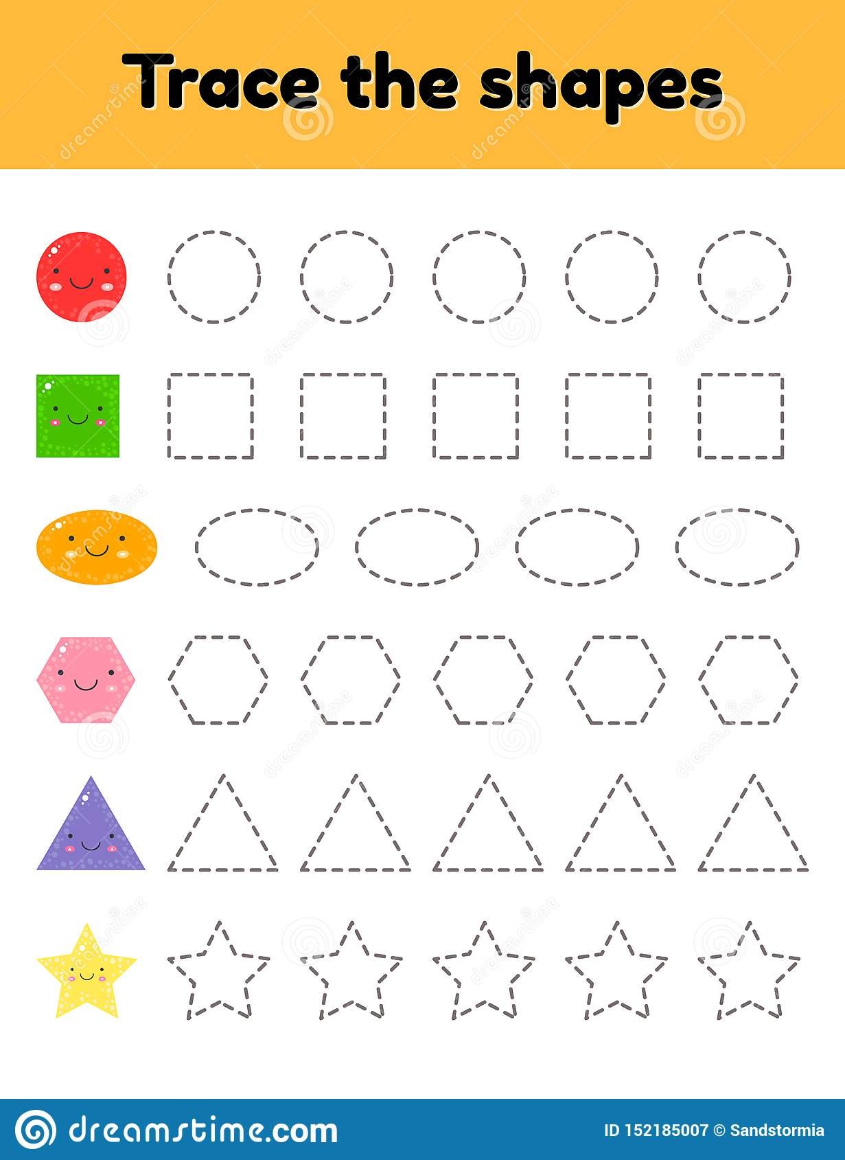 Educational Tracing Worksheet For Kids Kindergarten Preschool And