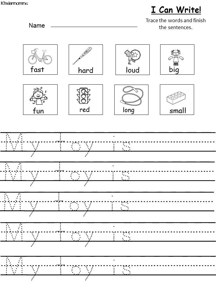 Free Downloadable Writing Worksheet