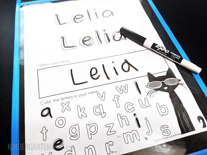 Free Name Writing Practice Sheet For Kindergarten Kindergartenworks