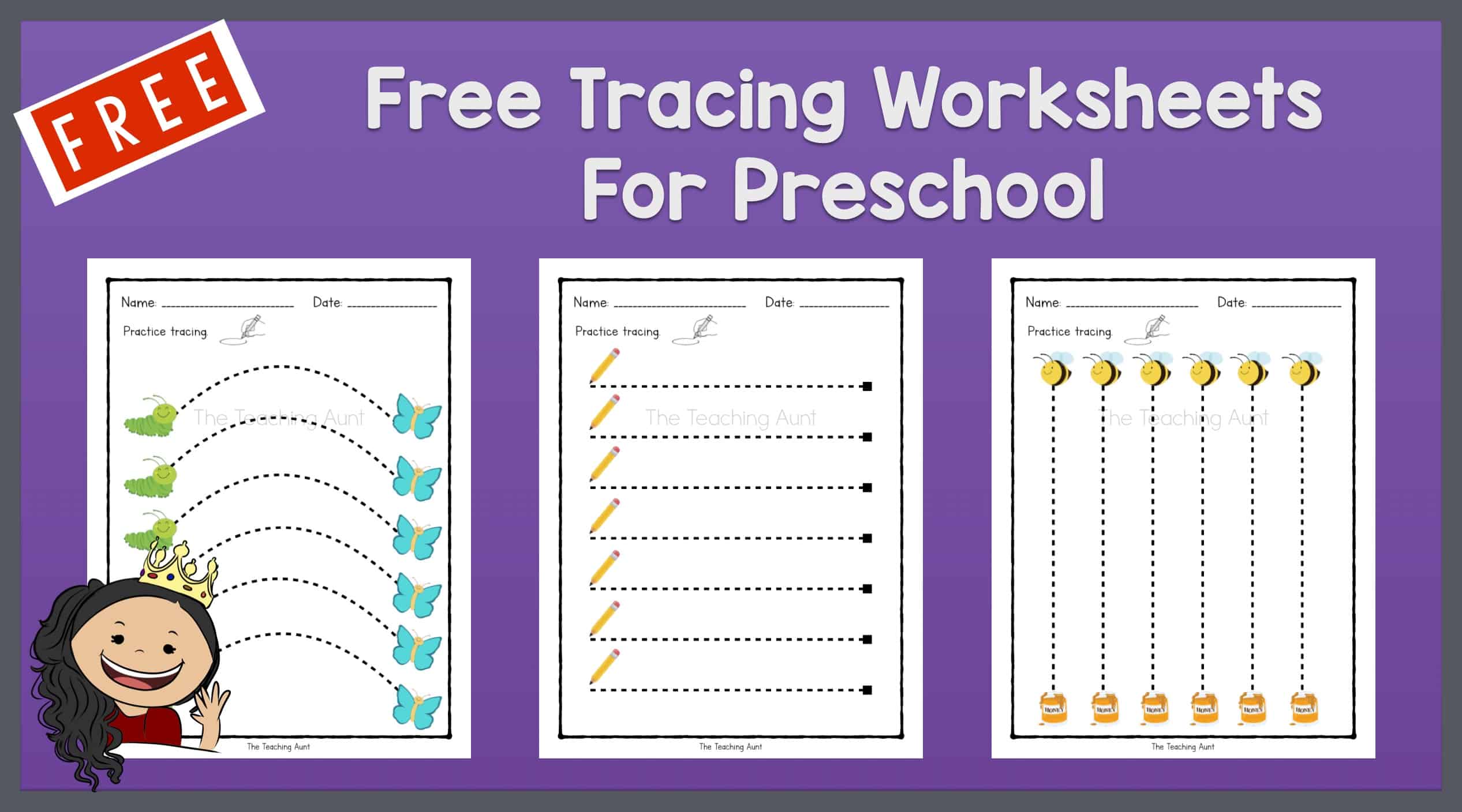 Free Tracing Worksheets For Preschool