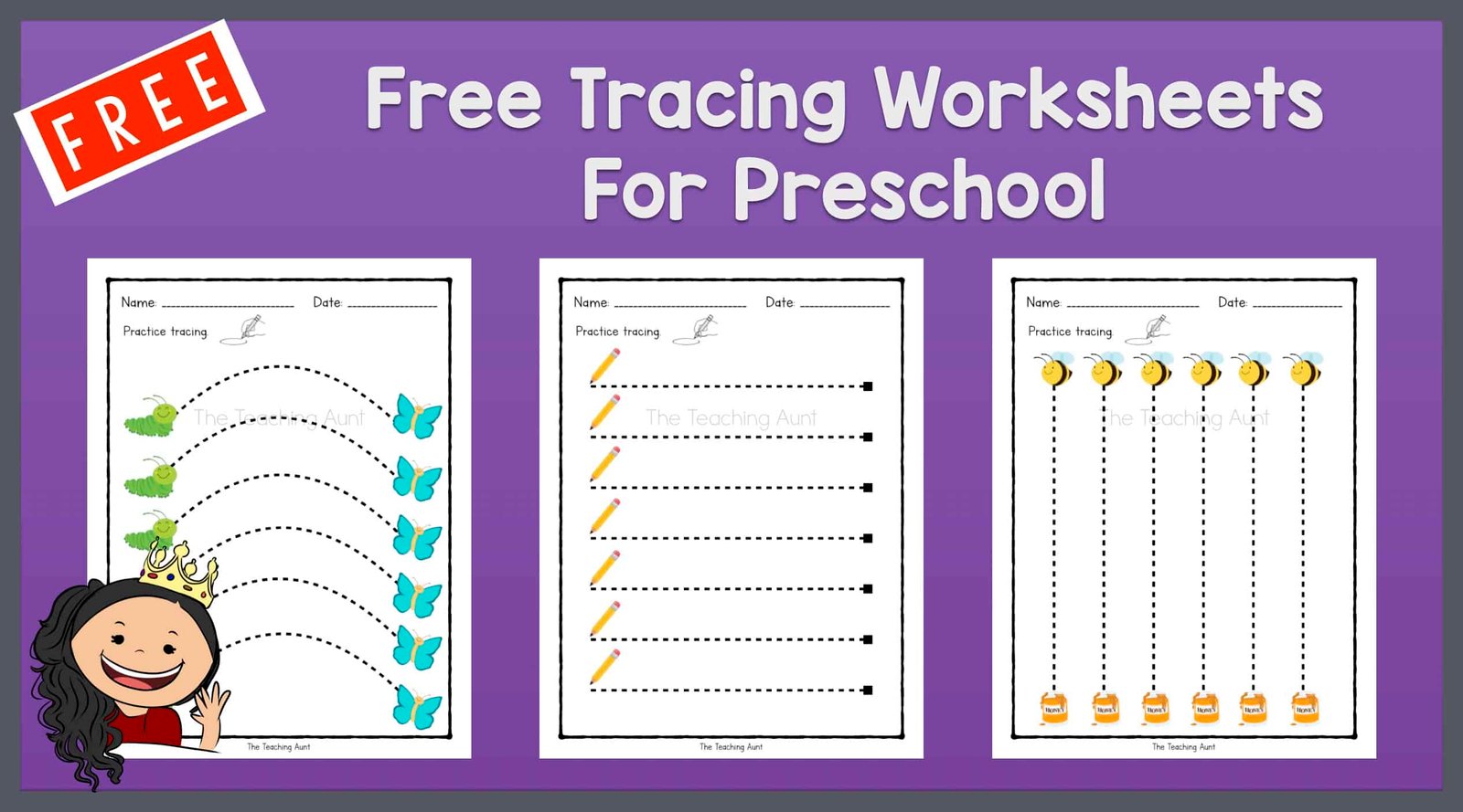Free Tracing Worksheets For Preschool