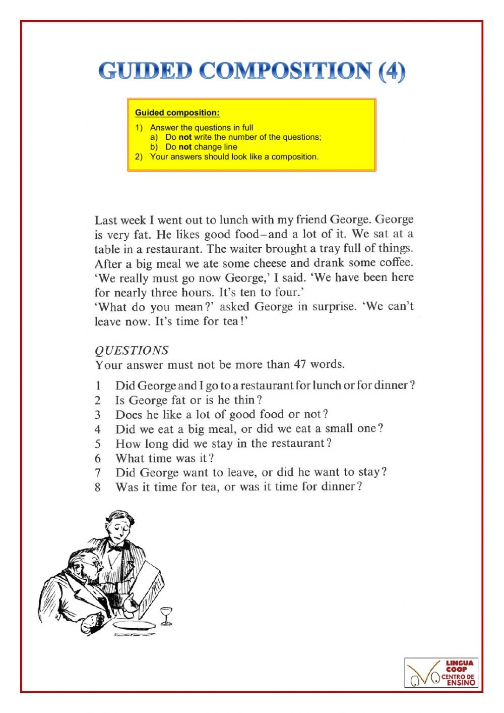 Guided Composition Worksheet