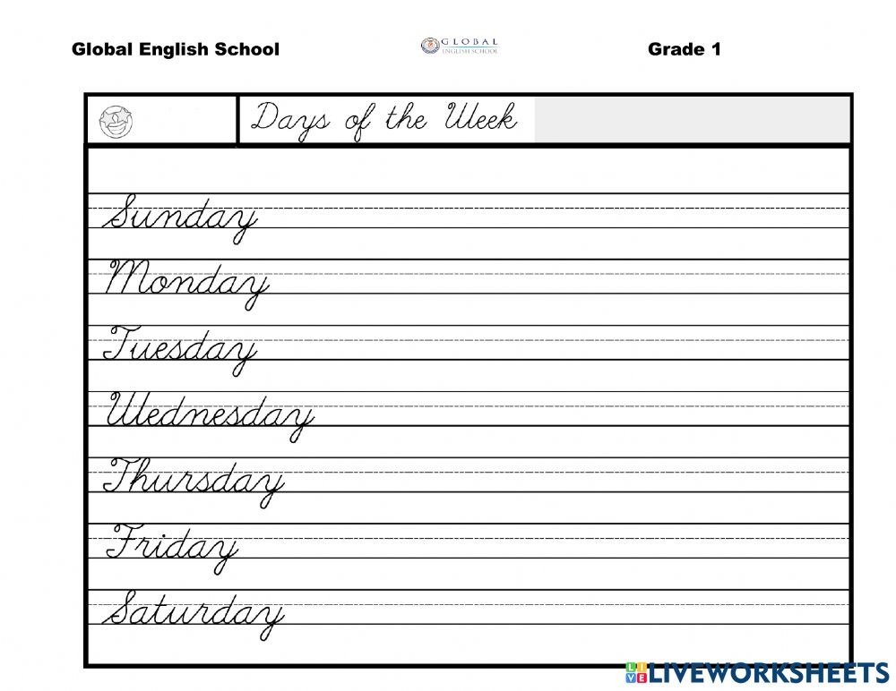 Handwriting Activity