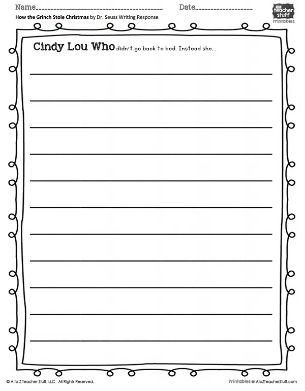 Writing Prompt Worksheets