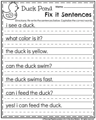 Kindergarten Worksheets For May