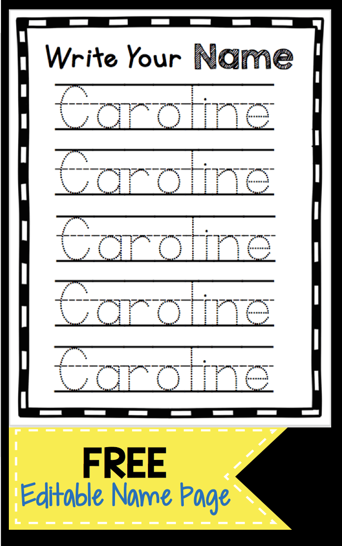 Learn To Write Your Name