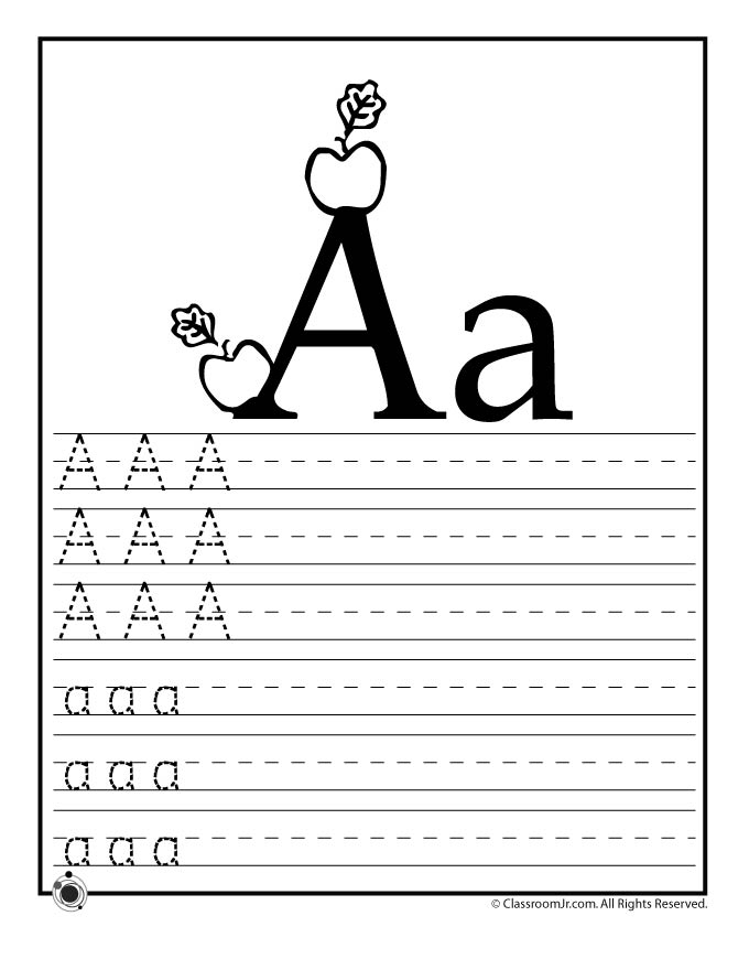 Learning Abcs Worksheets