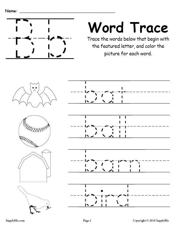 Letter B Words Letter B Words