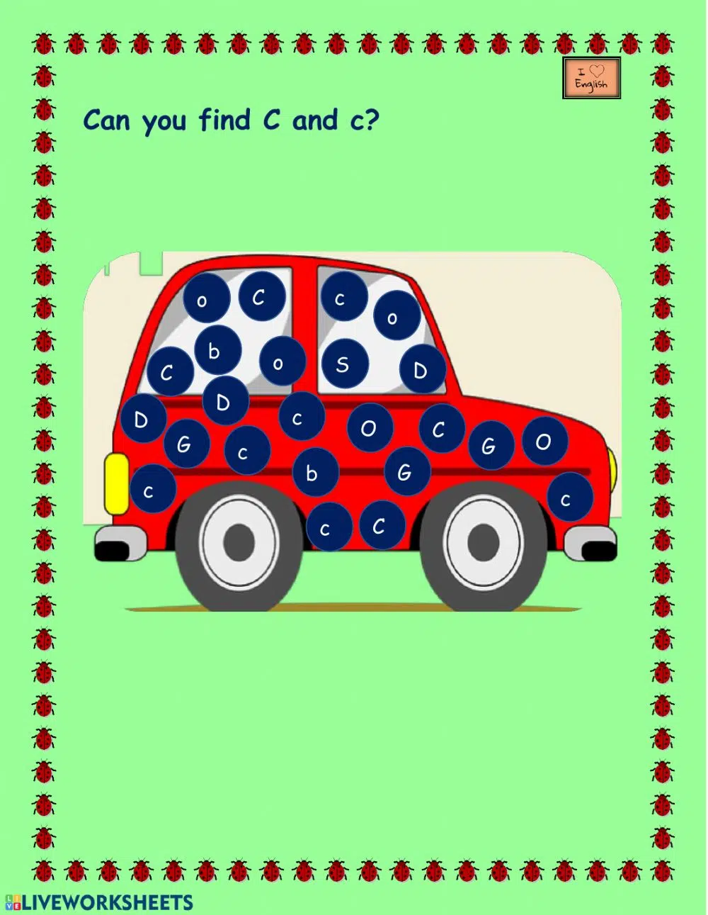 Letter C Recognition Worksheets