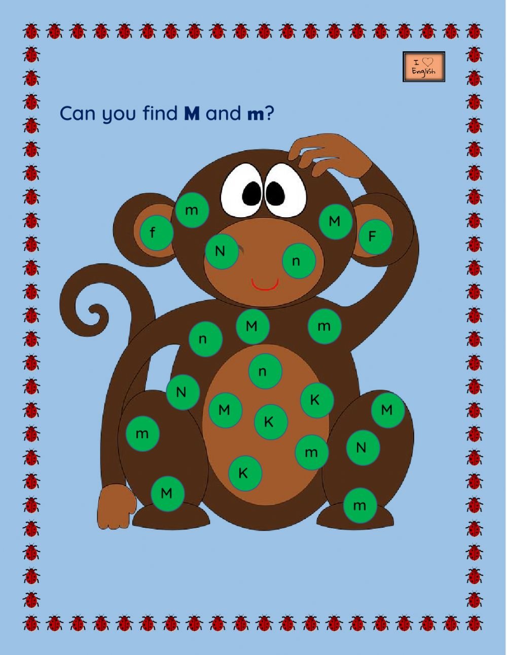 Letter M Recognition Worksheet