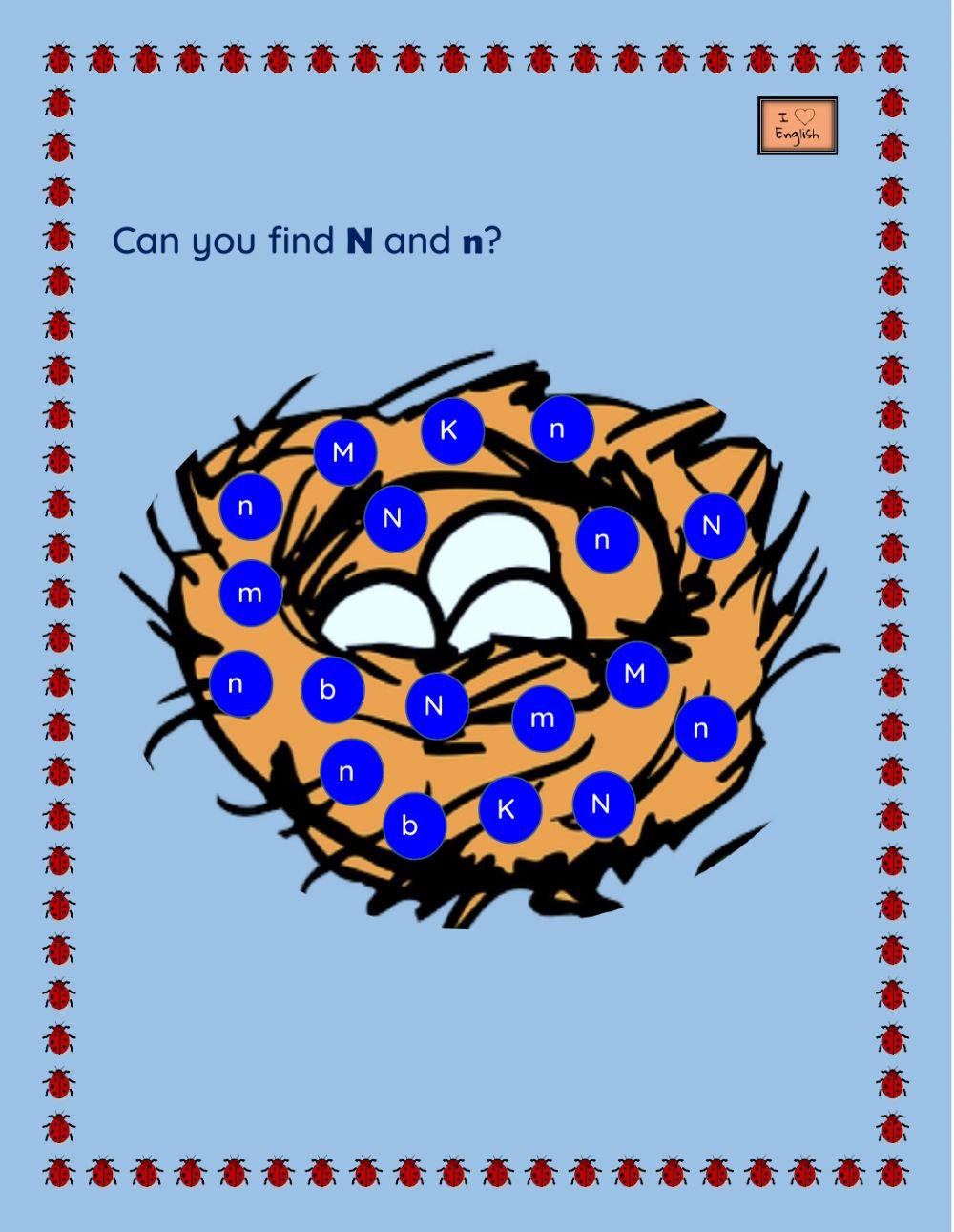 Letter N Recognition Worksheet
