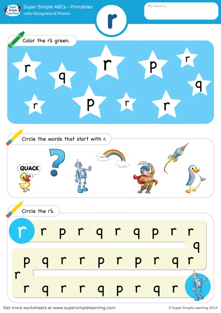 Letter Recognition Phonics Worksheet Letter Recognition Phonics Worksheet